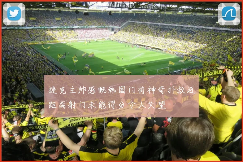 捷克主帅感慨韩国门将神奇扑救近距离射门未能得分令人失望